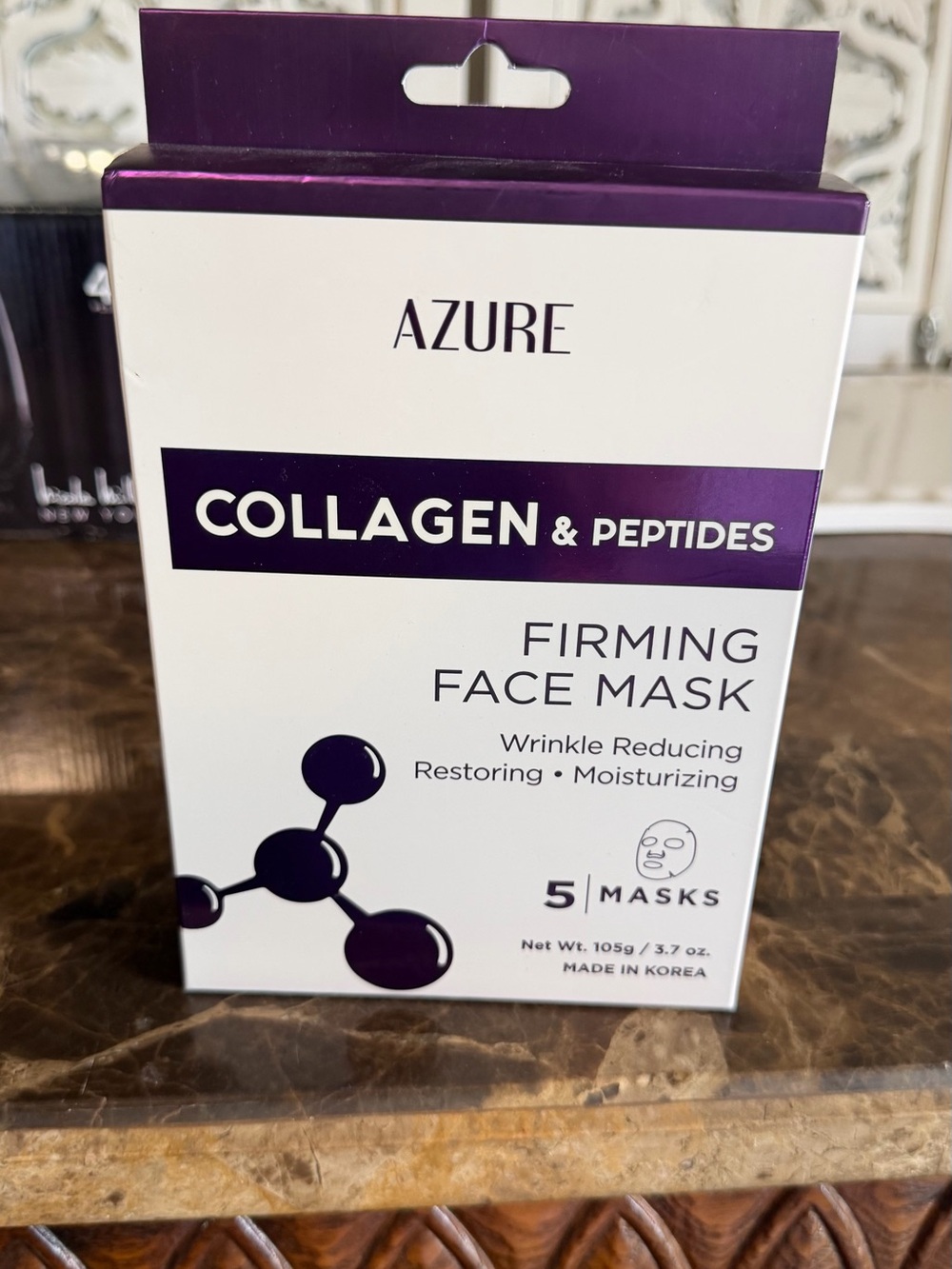 Azure Collagen & Peptides Firming Face Mask — Purple